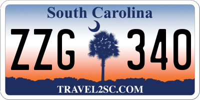 SC license plate ZZG340