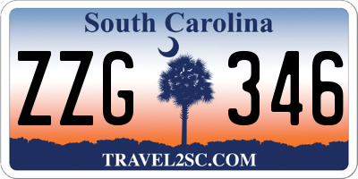 SC license plate ZZG346