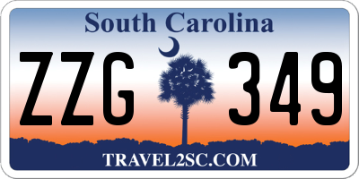 SC license plate ZZG349