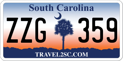 SC license plate ZZG359