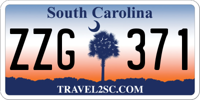 SC license plate ZZG371