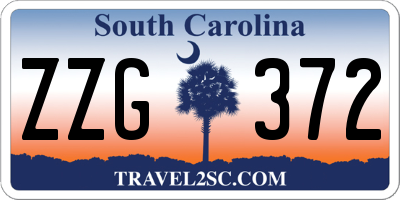 SC license plate ZZG372