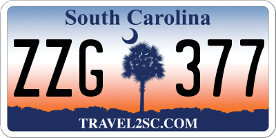 SC license plate ZZG377