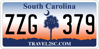SC license plate ZZG379