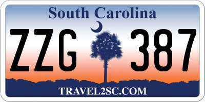 SC license plate ZZG387