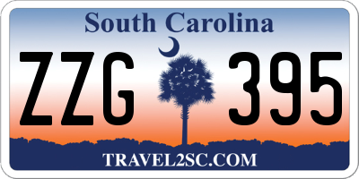 SC license plate ZZG395