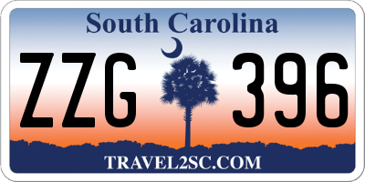 SC license plate ZZG396