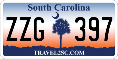 SC license plate ZZG397