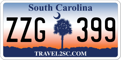 SC license plate ZZG399