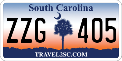 SC license plate ZZG405