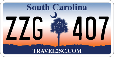 SC license plate ZZG407