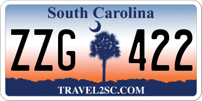 SC license plate ZZG422