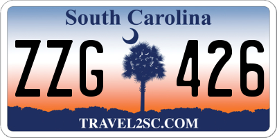 SC license plate ZZG426