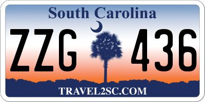 SC license plate ZZG436
