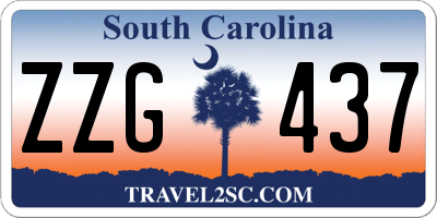 SC license plate ZZG437