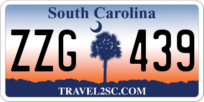 SC license plate ZZG439