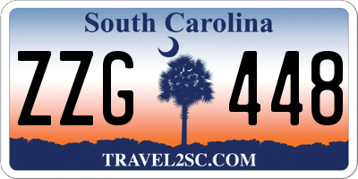 SC license plate ZZG448