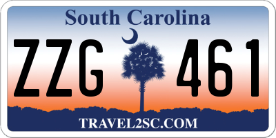 SC license plate ZZG461