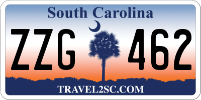 SC license plate ZZG462