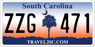 SC license plate ZZG471
