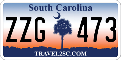 SC license plate ZZG473