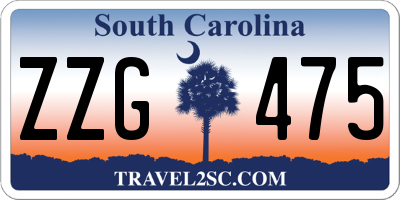 SC license plate ZZG475