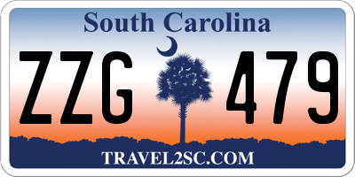 SC license plate ZZG479