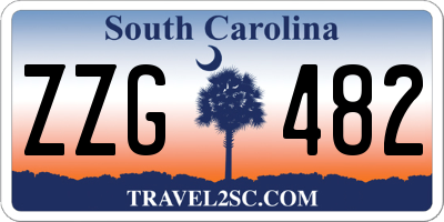 SC license plate ZZG482