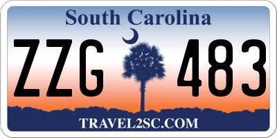 SC license plate ZZG483