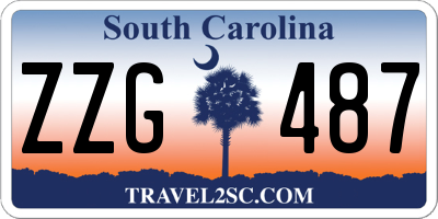 SC license plate ZZG487