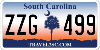 SC license plate ZZG499