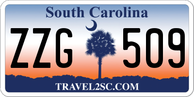 SC license plate ZZG509