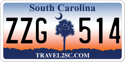 SC license plate ZZG514