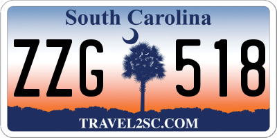 SC license plate ZZG518