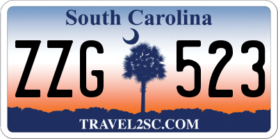 SC license plate ZZG523