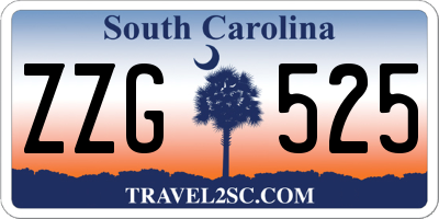 SC license plate ZZG525