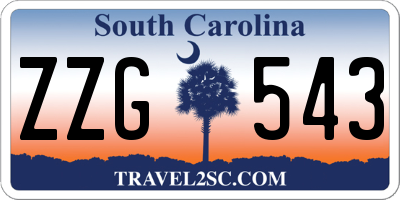 SC license plate ZZG543