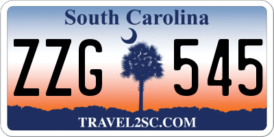 SC license plate ZZG545