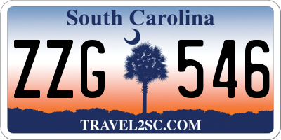 SC license plate ZZG546