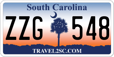 SC license plate ZZG548