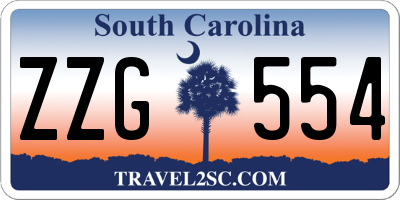 SC license plate ZZG554