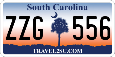 SC license plate ZZG556
