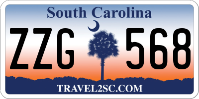 SC license plate ZZG568