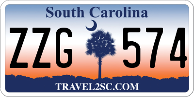 SC license plate ZZG574