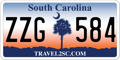 SC license plate ZZG584