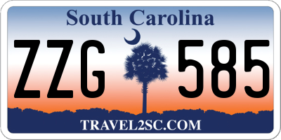 SC license plate ZZG585