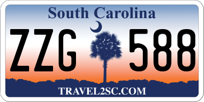SC license plate ZZG588