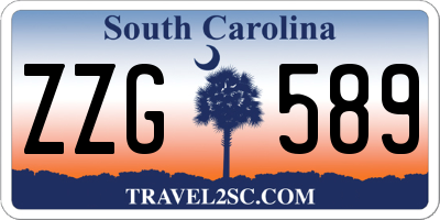 SC license plate ZZG589