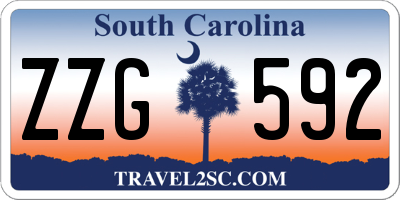 SC license plate ZZG592