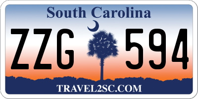 SC license plate ZZG594